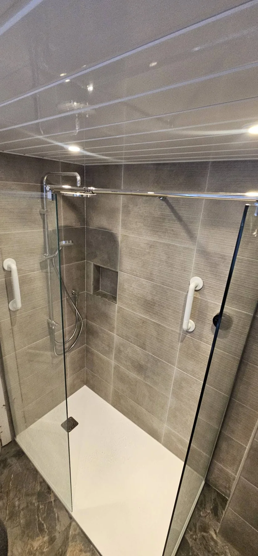Completed bathroom photograph 2 of Accessible Grey Bathroom Refit
